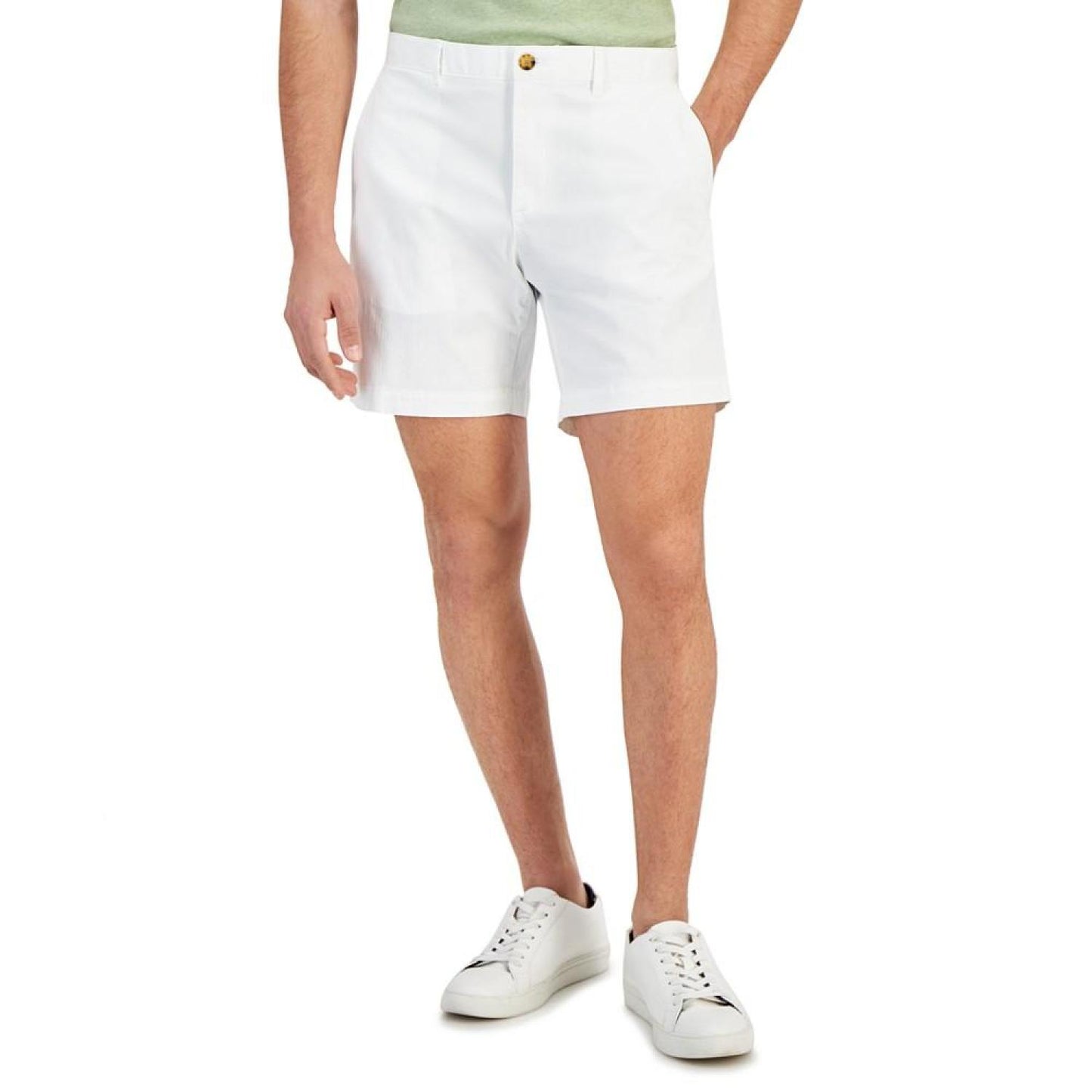 Men's Slim-Fit Stretch Herringbone Twill 7" Shorts