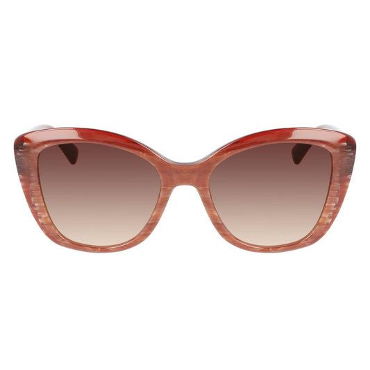 Longchamp Red Acetate Sunglasses