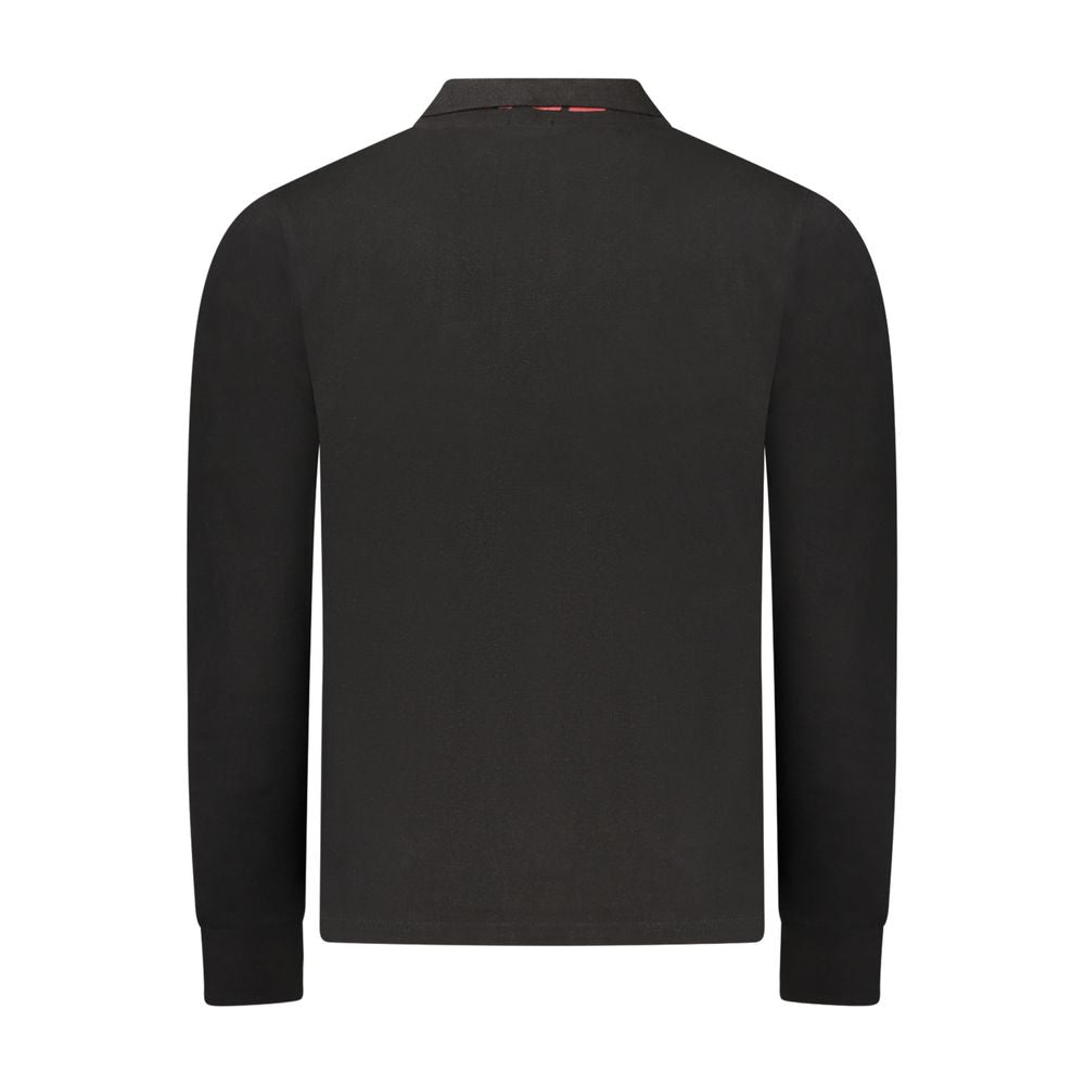 Rifle Black Cotton Polo Shirt