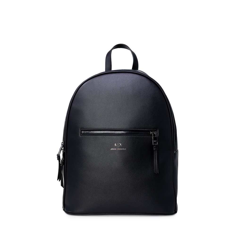 armani exchange leather backpack Armani Exchange Black Polyester Backpack