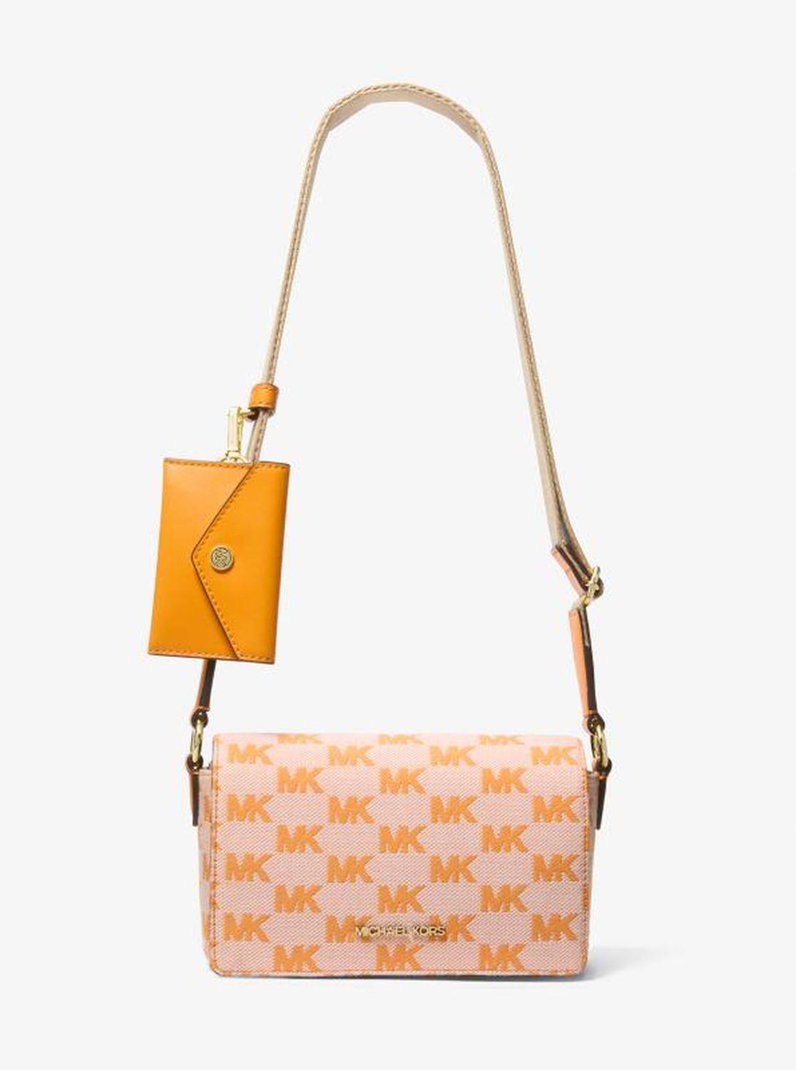 Vincent Small Logo Jacquard Crossbody Bag with Card Case