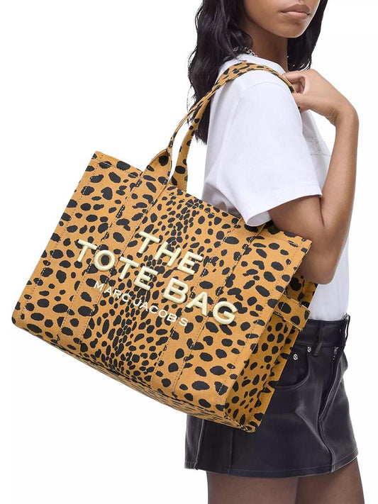 The Large Cheetah Canvas Tote Bag