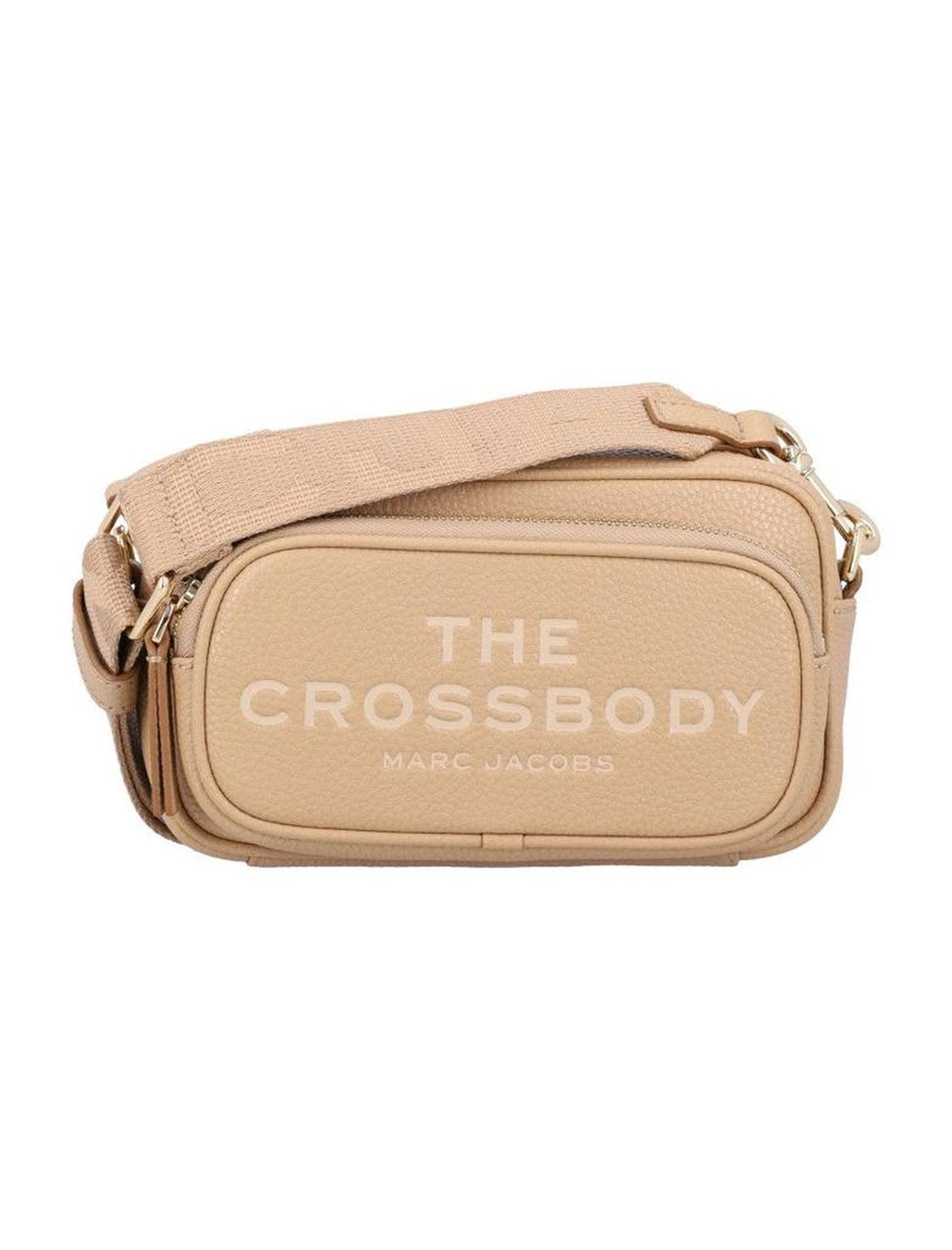 Pebble Leather Crossbody Bag With Iconic Logo