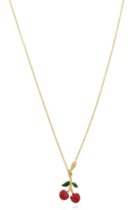Coach Cherry Pendant Chained Necklace