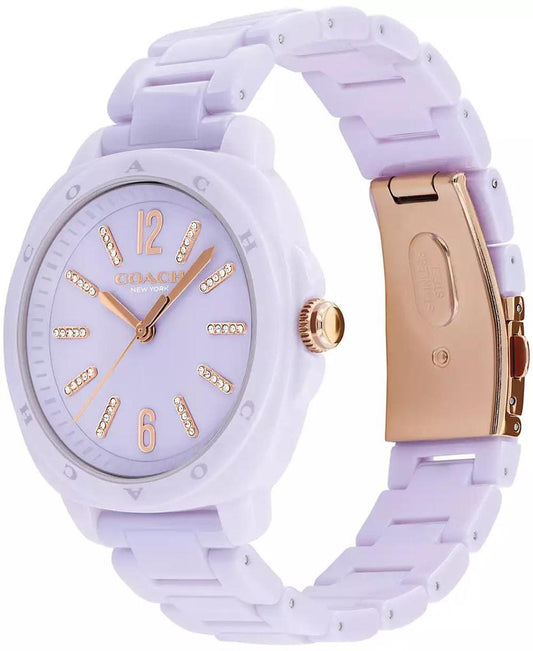 Women's Kitt Lavender Ceramic Bracelet Watch, 38mm