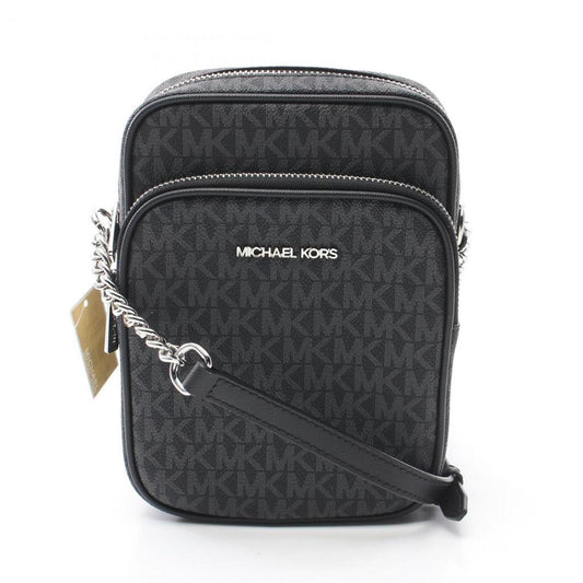 Coated Canvas Leather Shoulder Bag Weekend Bag (Pre-Owned)