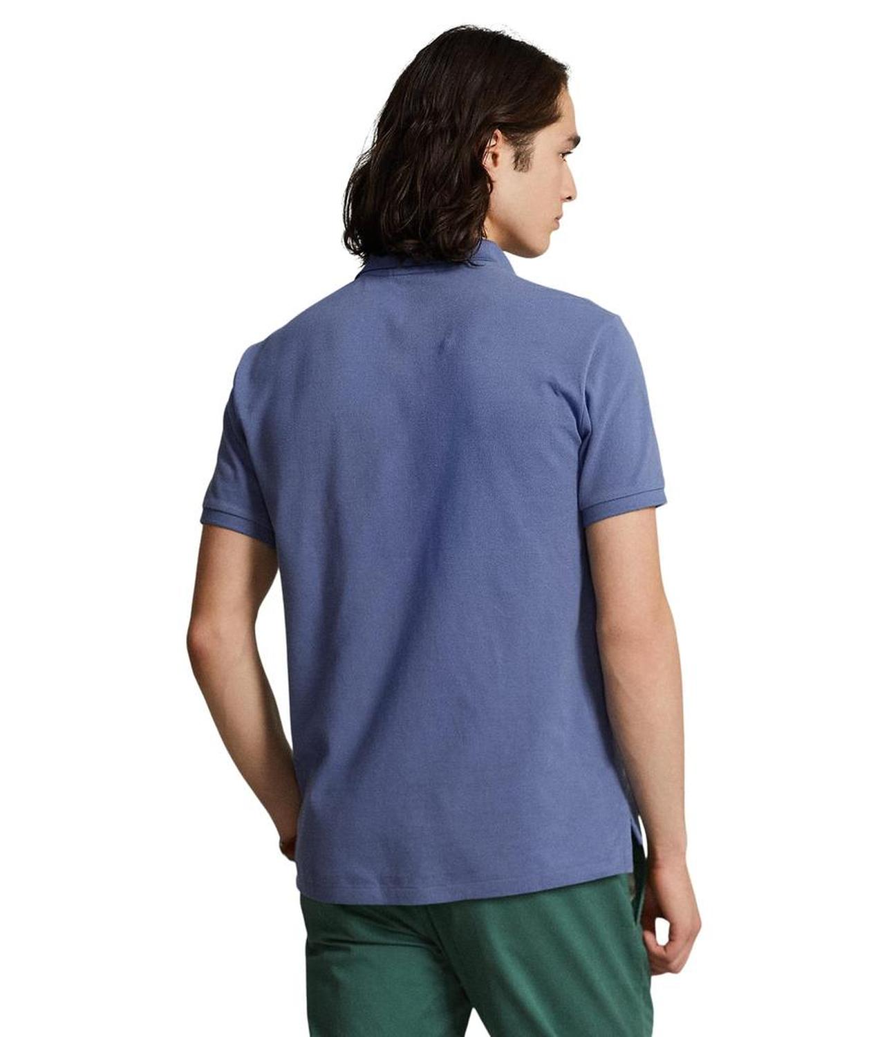 Custom Slim Fit Mesh Polo Shirt