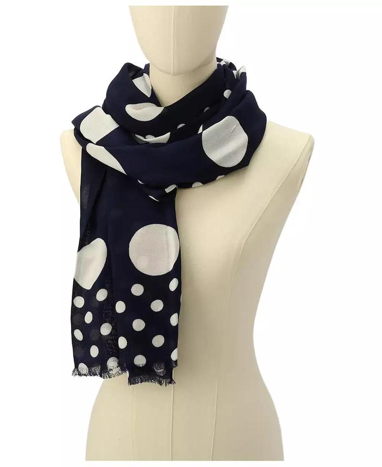 Women's Breezy Dot Viscose Oblong Scarf