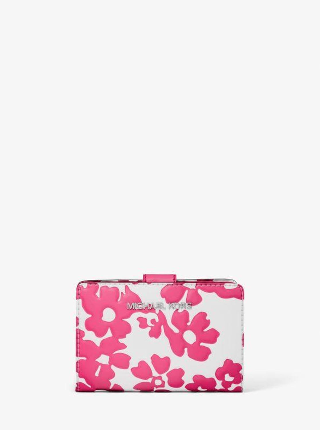 Jet Set Medium Floral Print Bi-Fold Wallet