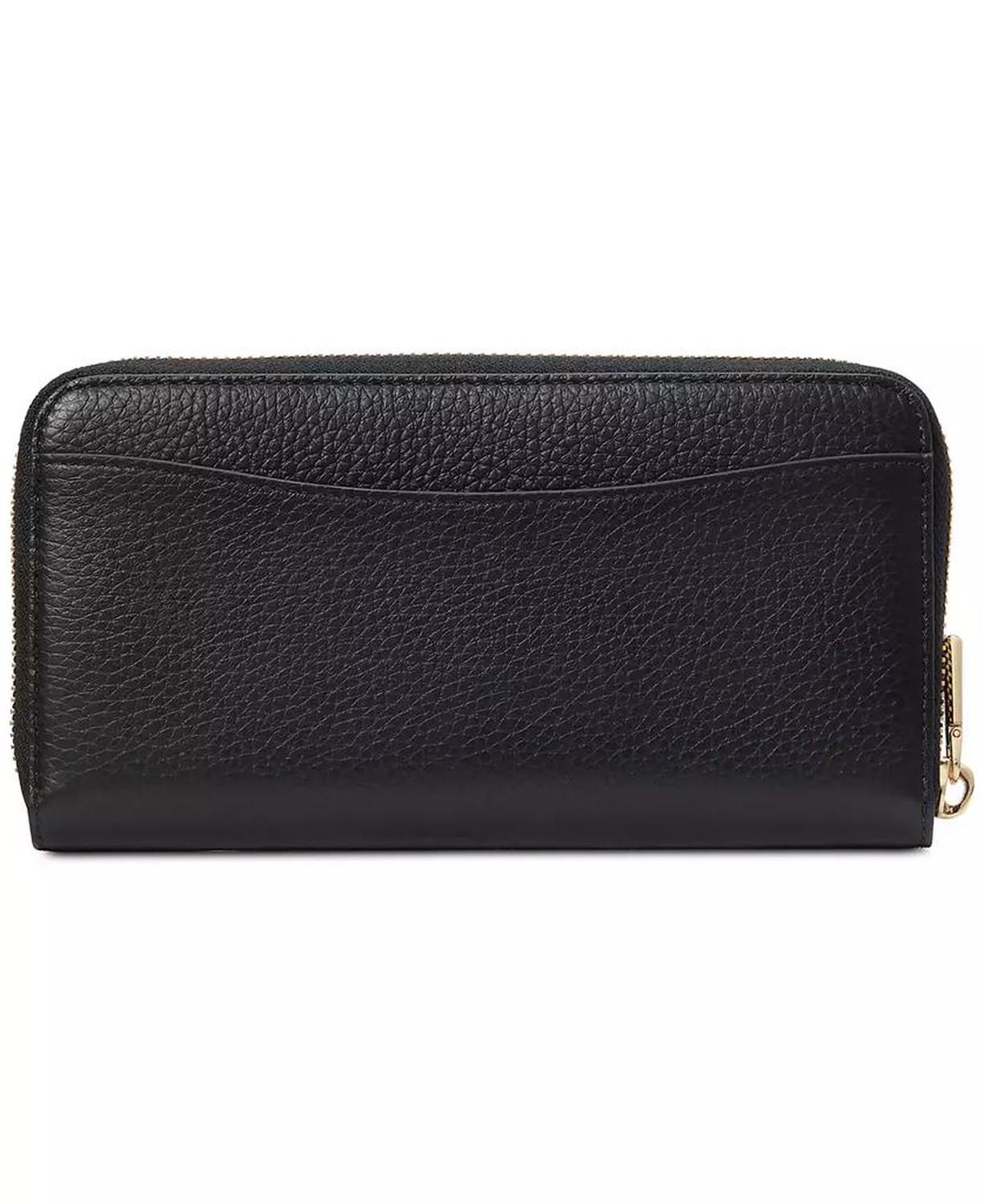 Taylor Leather Zip-Around Continental Wallet