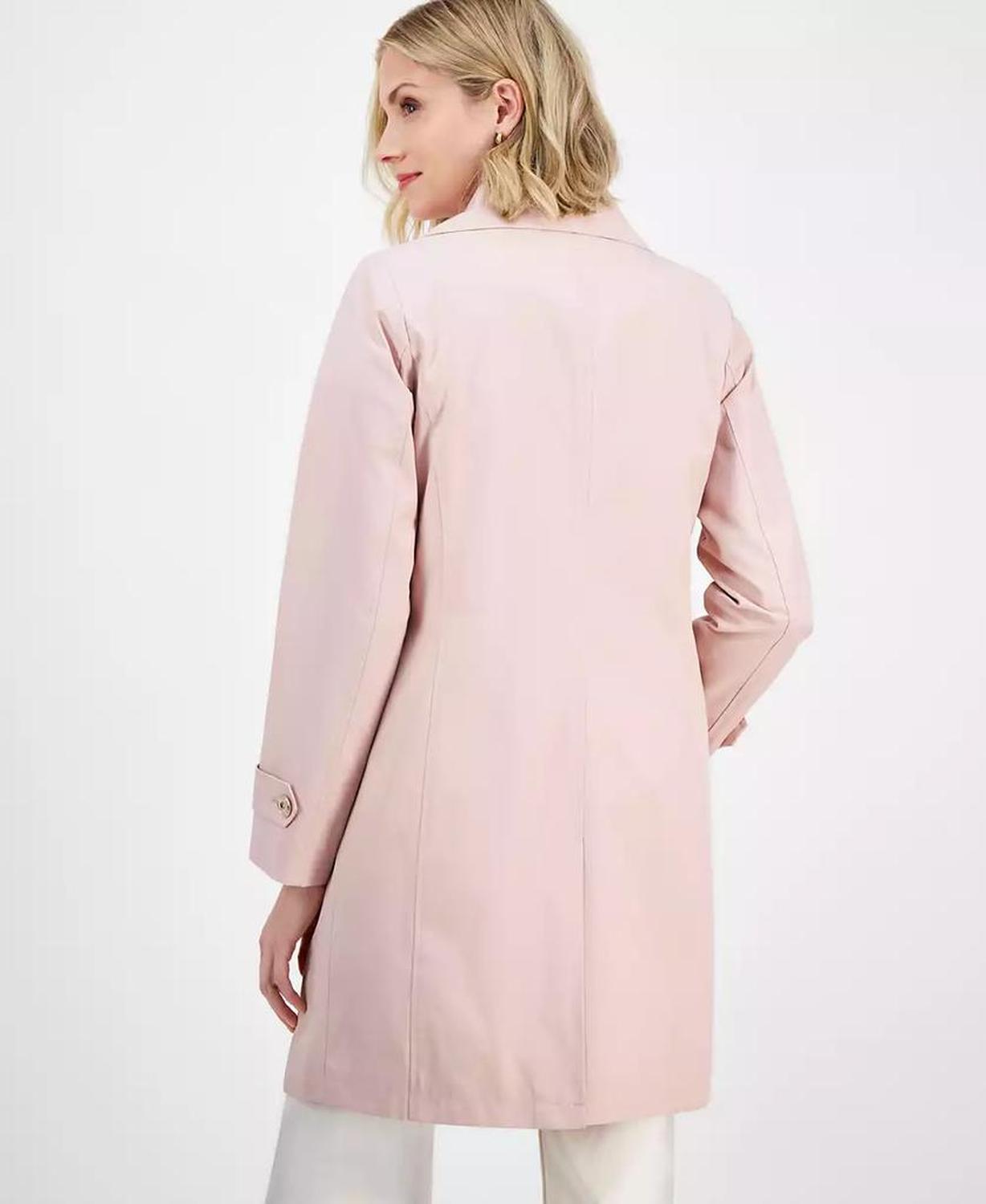 Women's Notched Collar Button-Front Coat, Exclusively at Macy's
