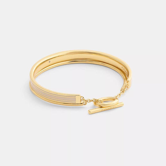 Coach Enamel Double Bangle Bracelet