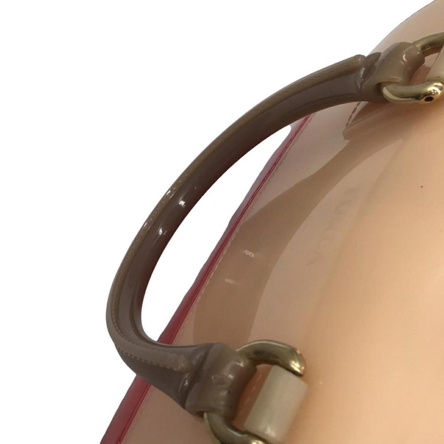 Candy  pink  Pvc Beach Bag Boston Bag Handbag (Pre-Owned)