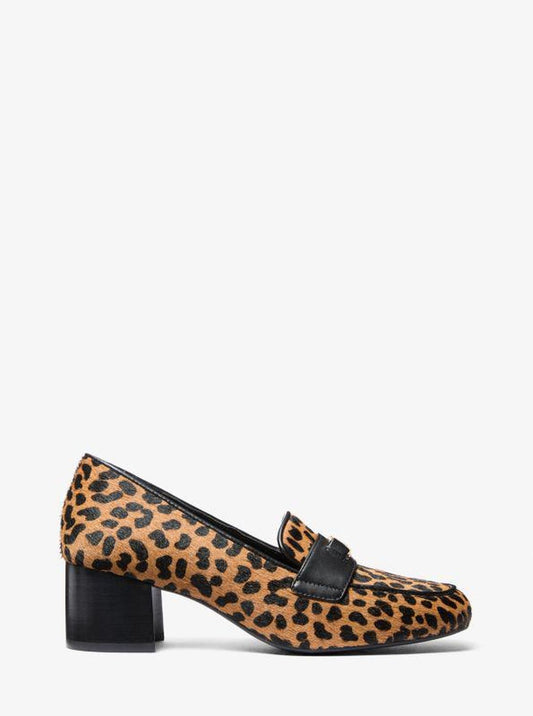 Mindy Flex Leopard Print Calf Hair Loafer