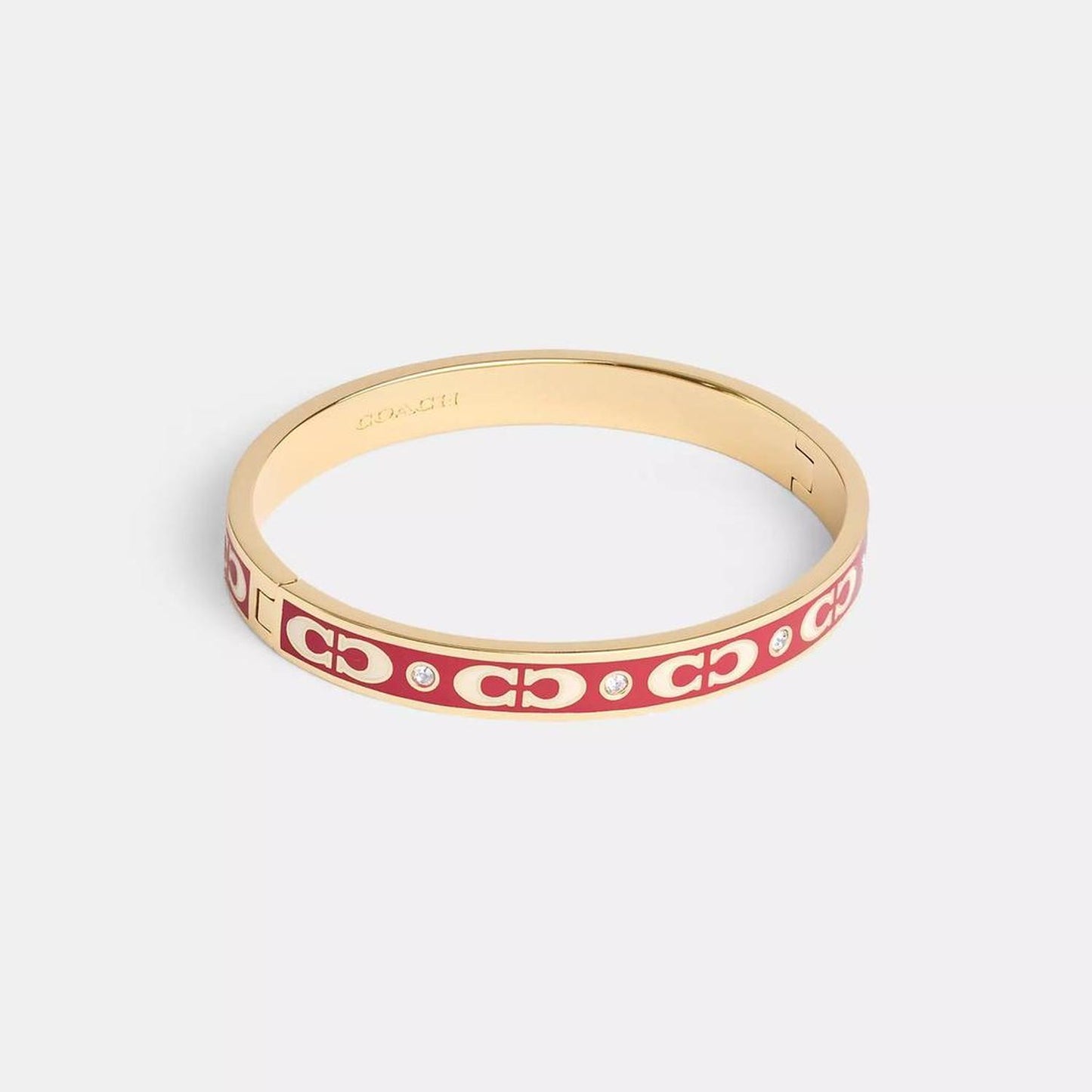 Signature Enamel Hinged Bangle