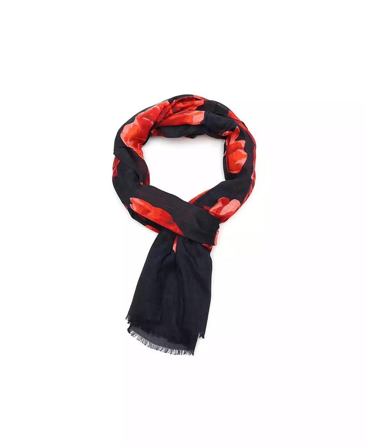 Women's Charming Rose Oblong Scarf