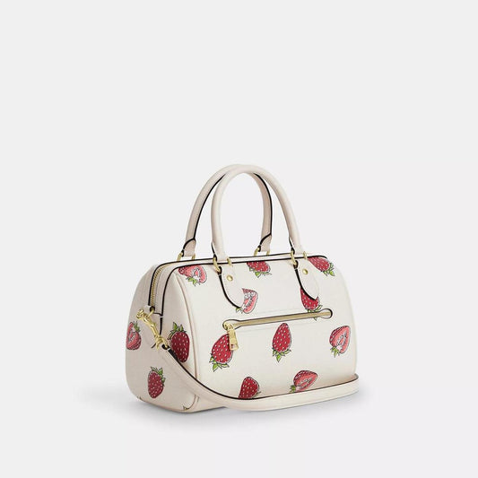 Rowan Satche Bag With Strawberry Print