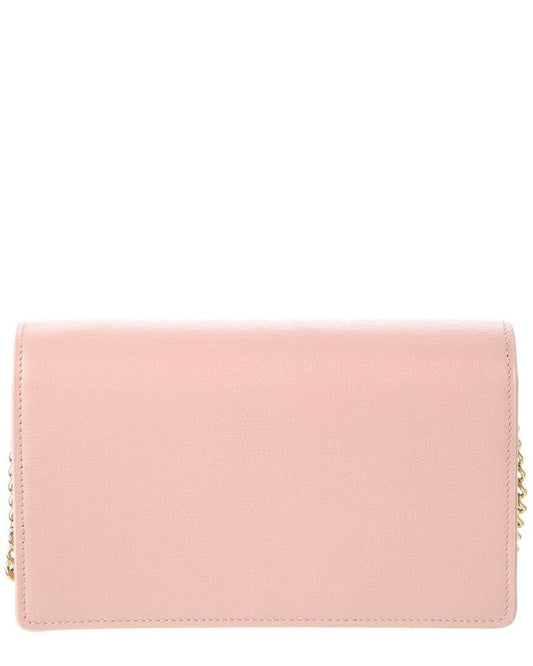 Gucci Script Leather Chain Wallet