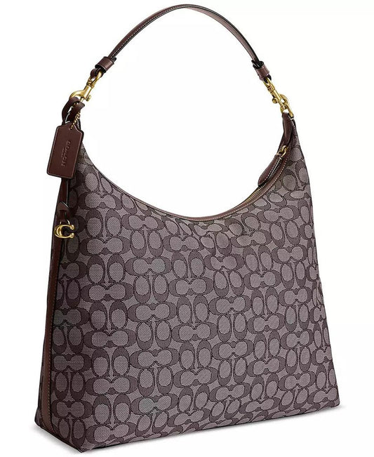 Juliet Signature Jacquard Large Shoulder Bag 38