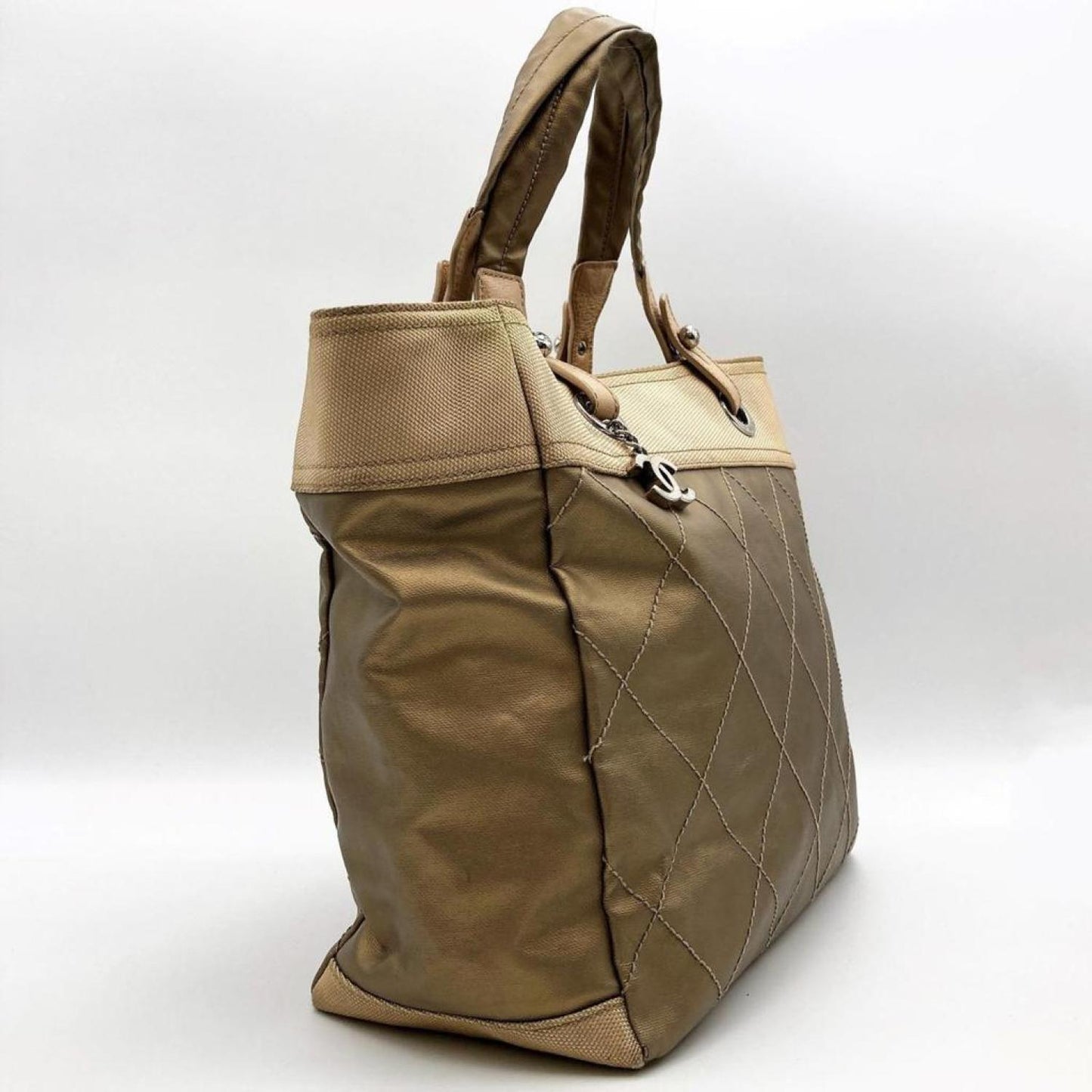 Chanel Cabas Canvas Tote Bag (Pre-Owned)
