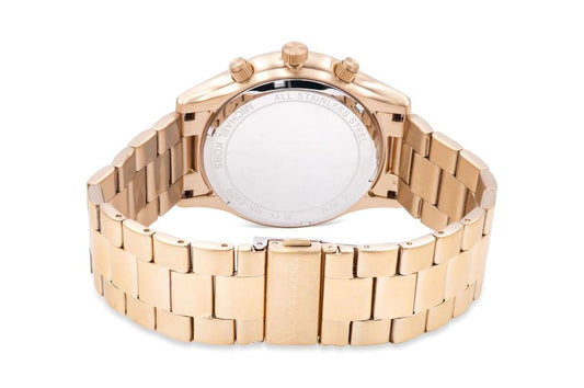 Slim Runway Chronograph Gold-Tone Mens Watch