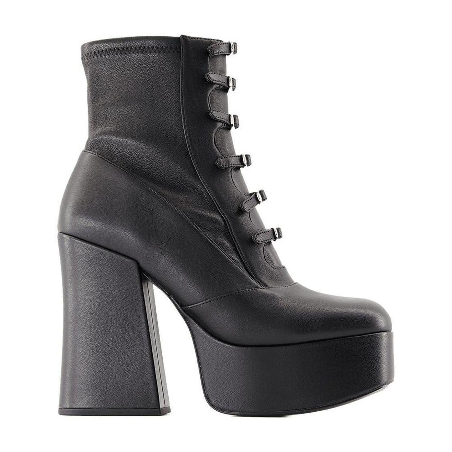 The Kiki Stretch Leather Ankle Boots