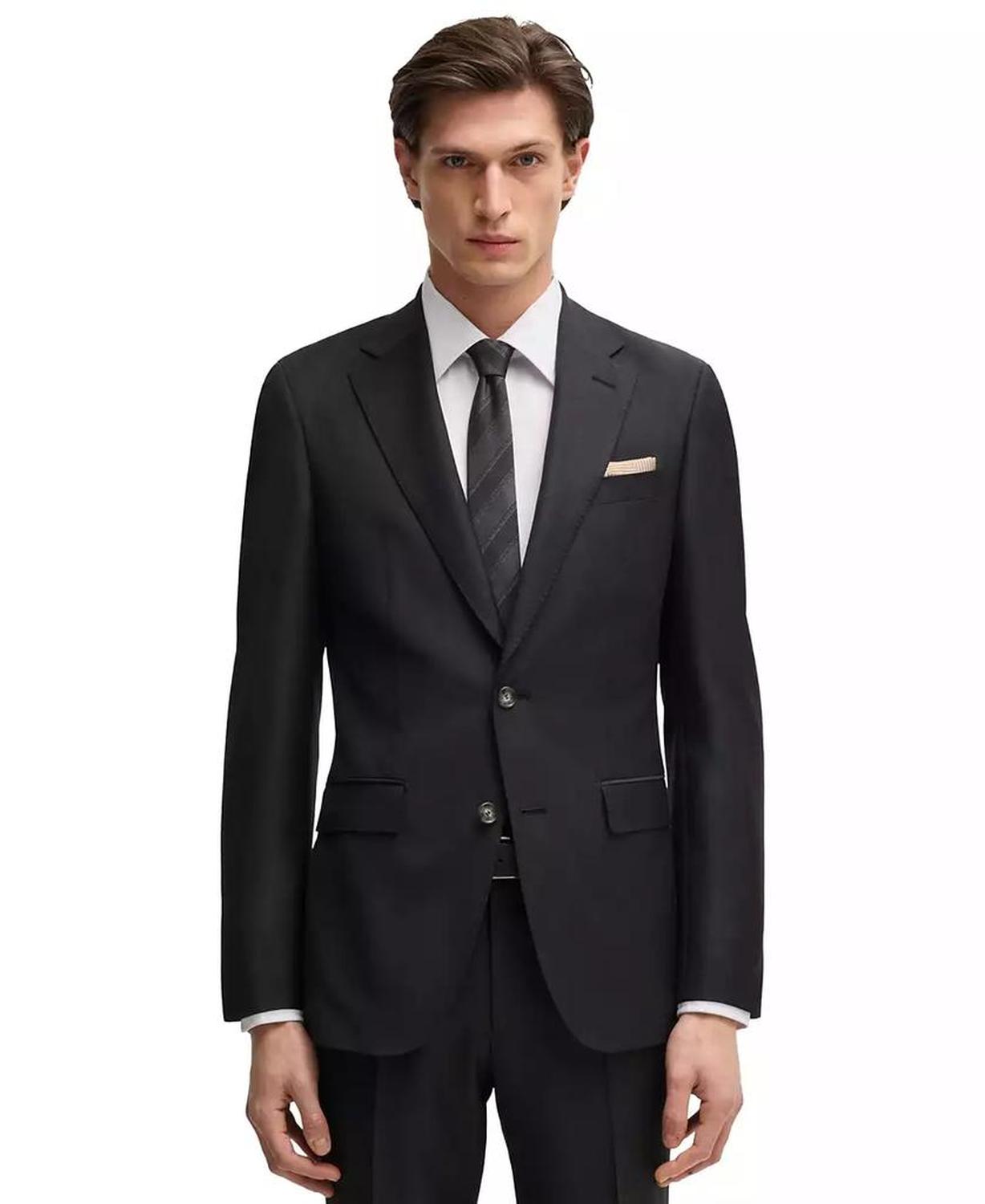 Men's Virgin Wool Slim-Fit Jacket