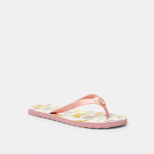 Zayn Flip Flop With Butterfly Print