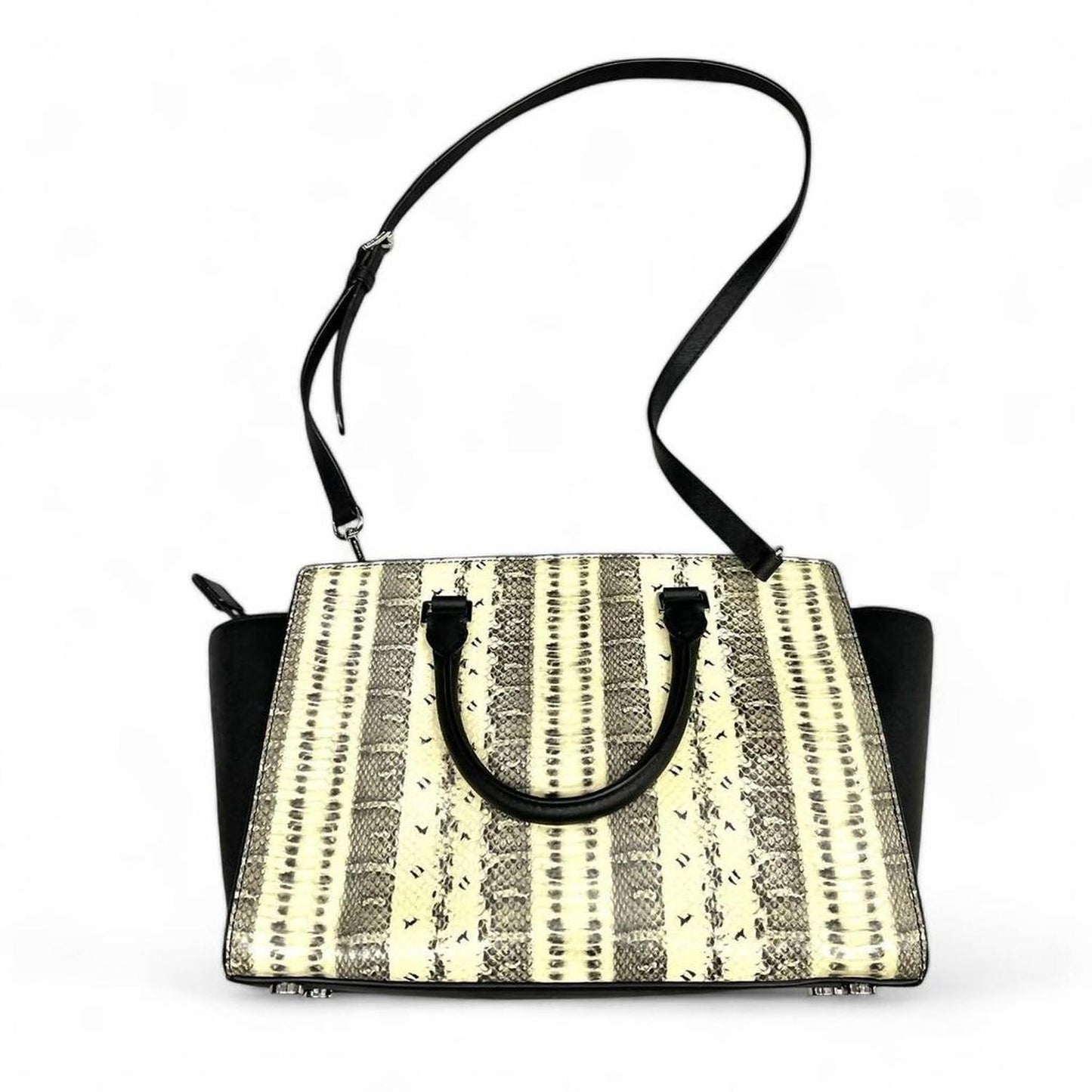 Pre-Loved Large Selma Bag In Snakeskin & Black