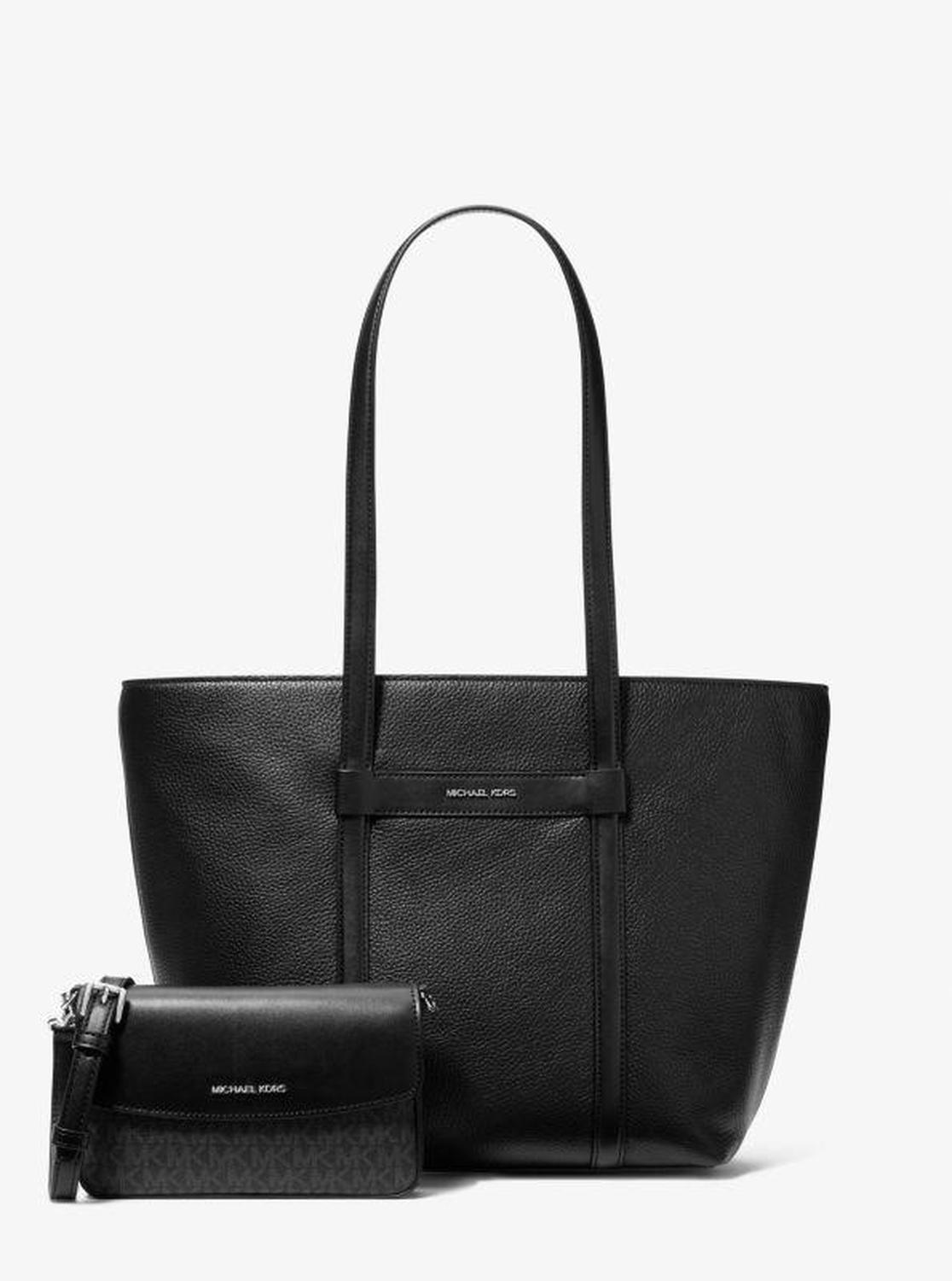 Jet Set Large 2-in-1 Pebbled Leather Tote Bag