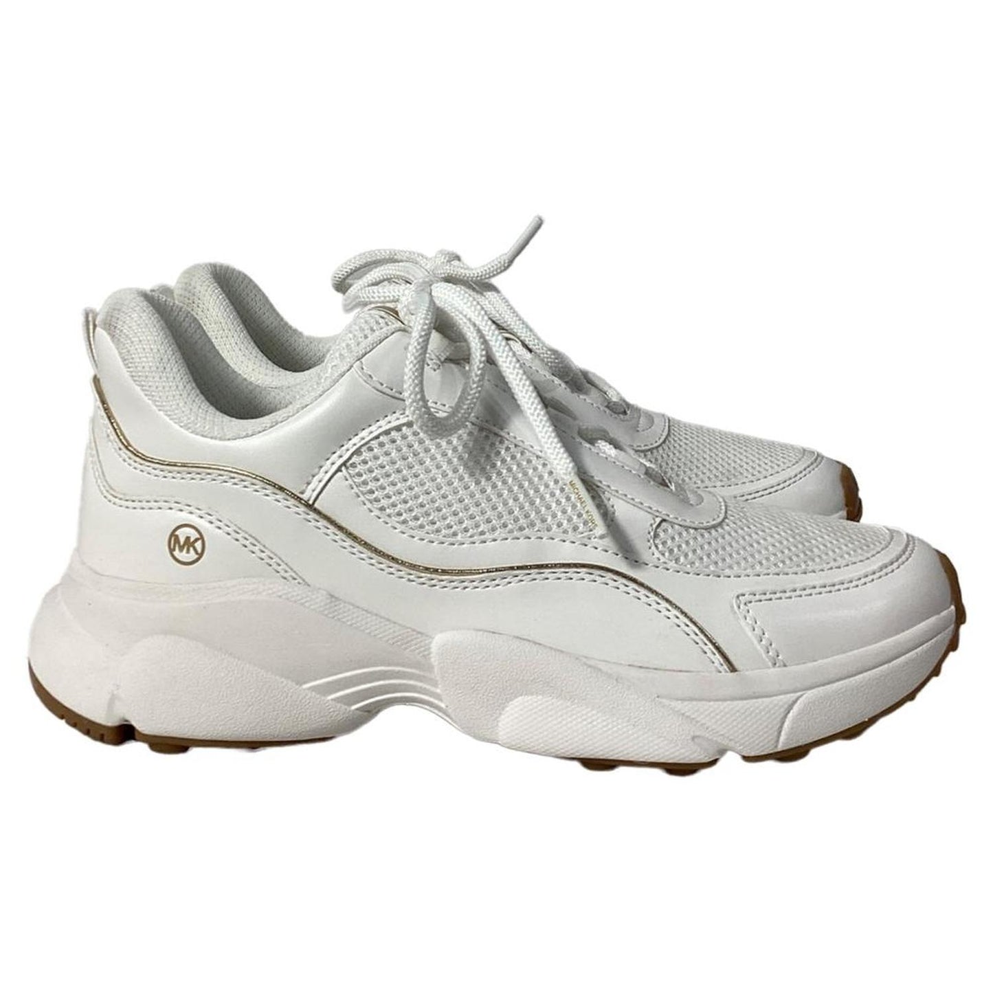 Katrina Mesh Trainer in Optic White Leather
