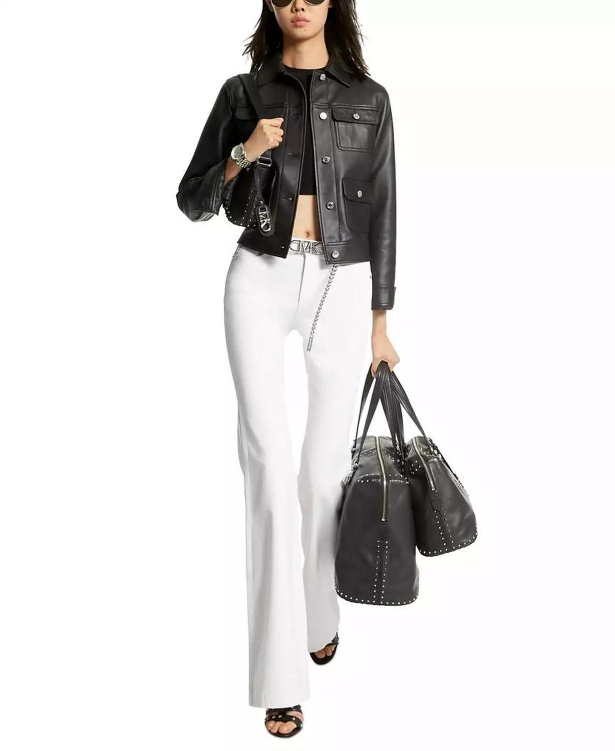 Astor Small Studded Leather Pouchette