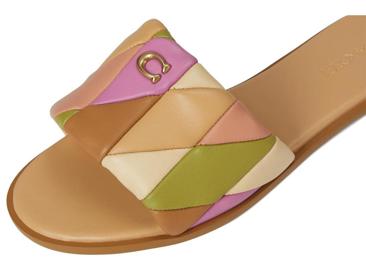 Holly Quilted Patchwork Leather Sandals