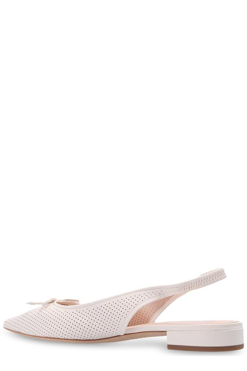 Kate Spade Perforated Bow Slingback Flats