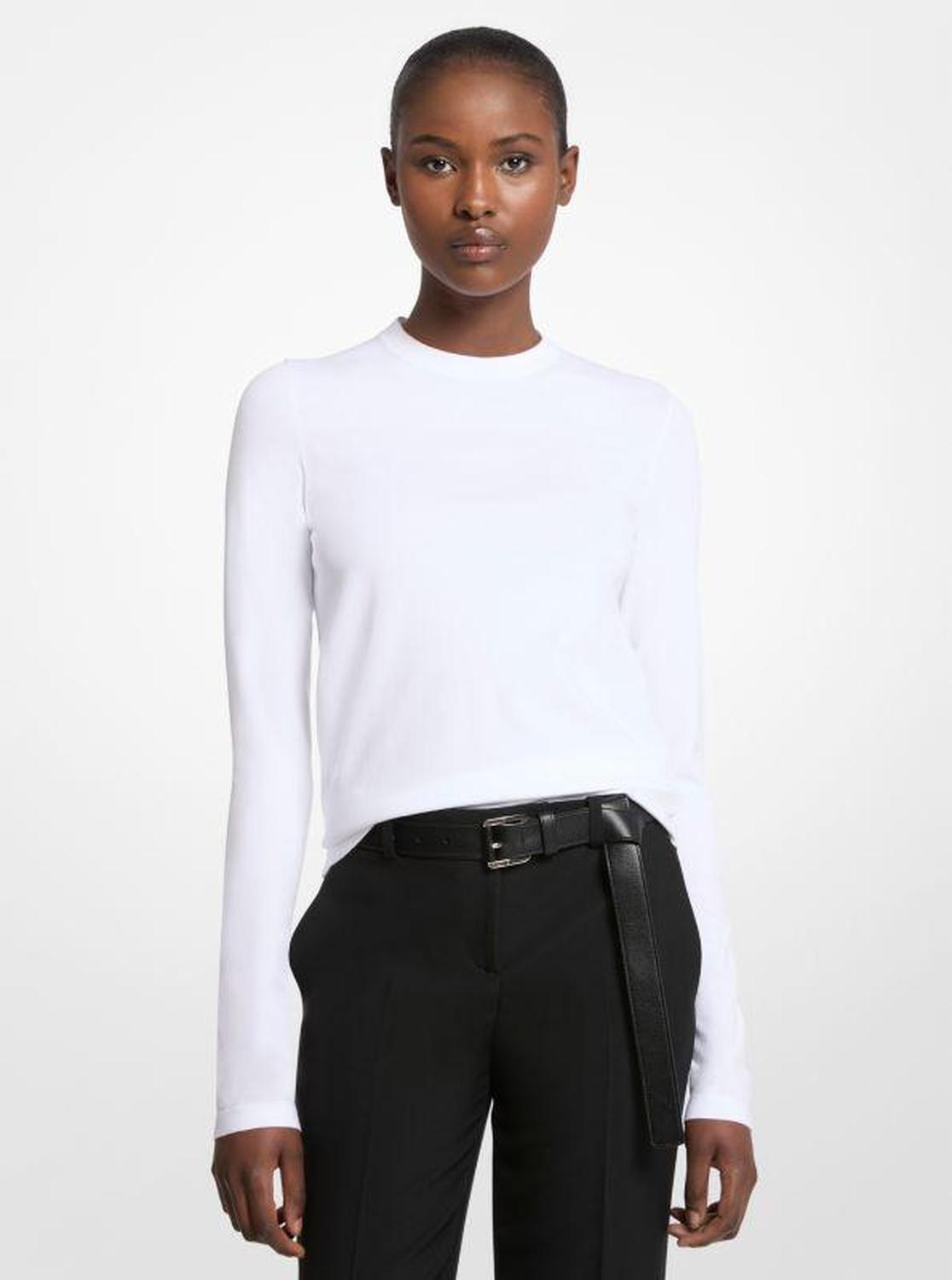 Stretch Viscose Long-Sleeve Shirt