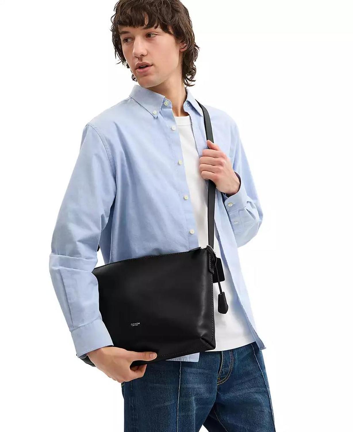 Men's Leather Messenger Bag