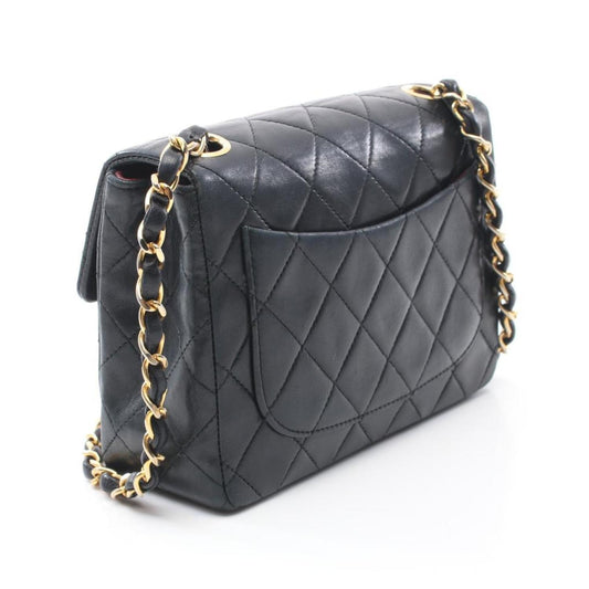 Mini Matelasse Chain Shoulder Bag Lambskin Gold Hardware Vintage