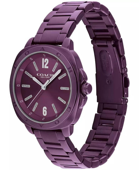 Women's Kitt Ionic Plated Purple Steel Bracelet Watch, 34mm