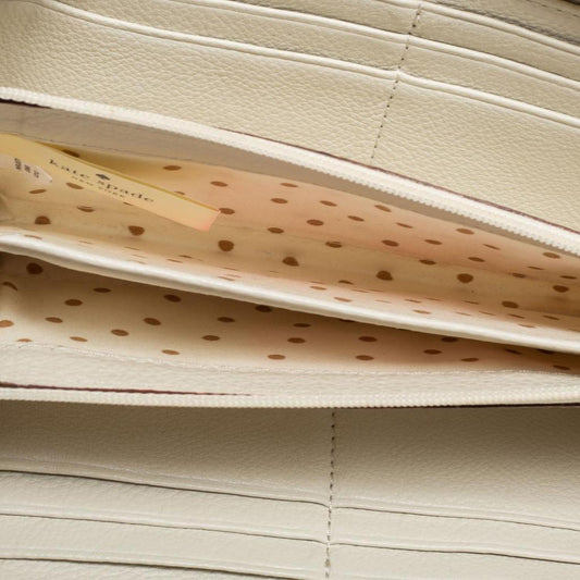 Kate Spade Yellow Leather Zip Around Wallet