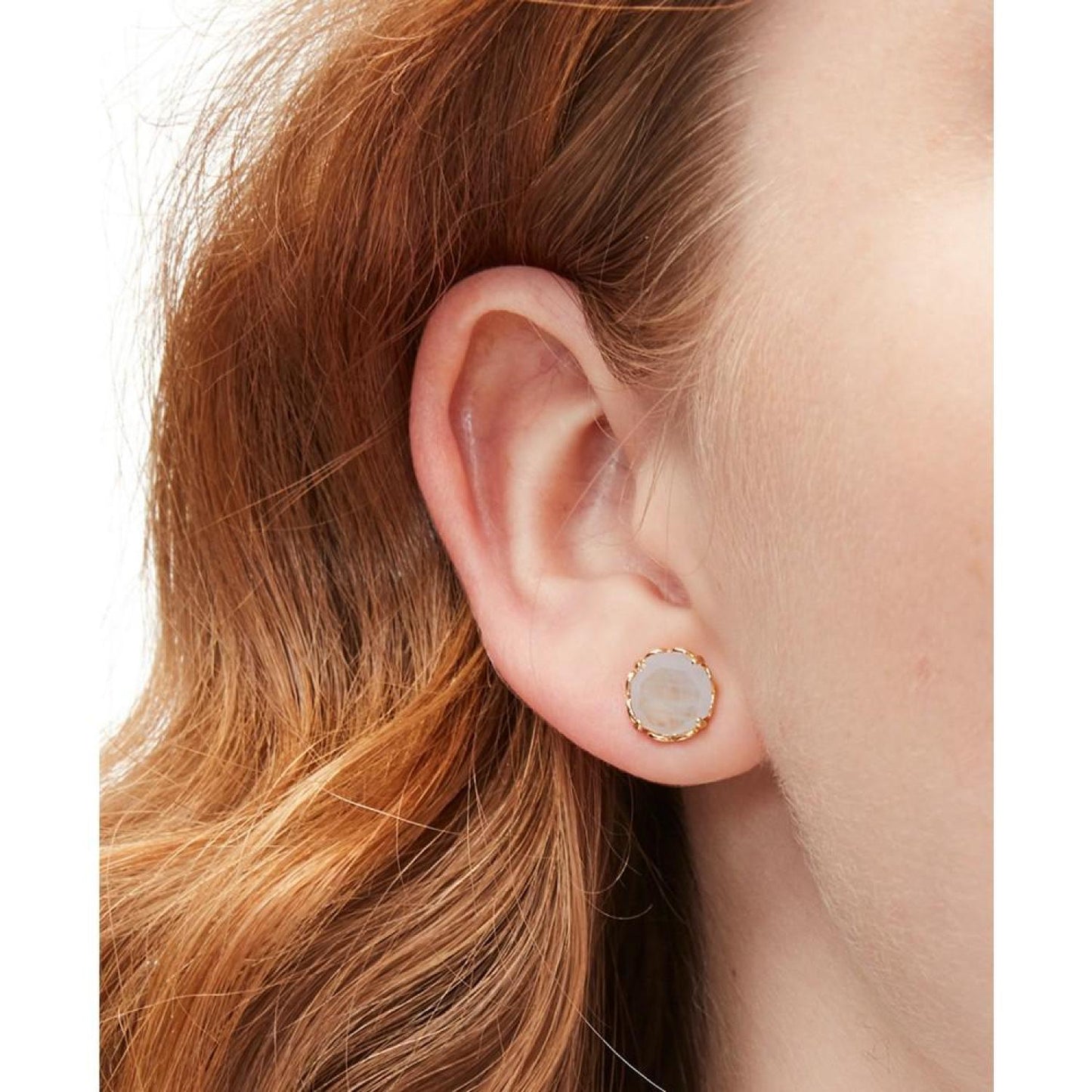 Gold-Tone Color Cubic Zirconia Stud Earrings
