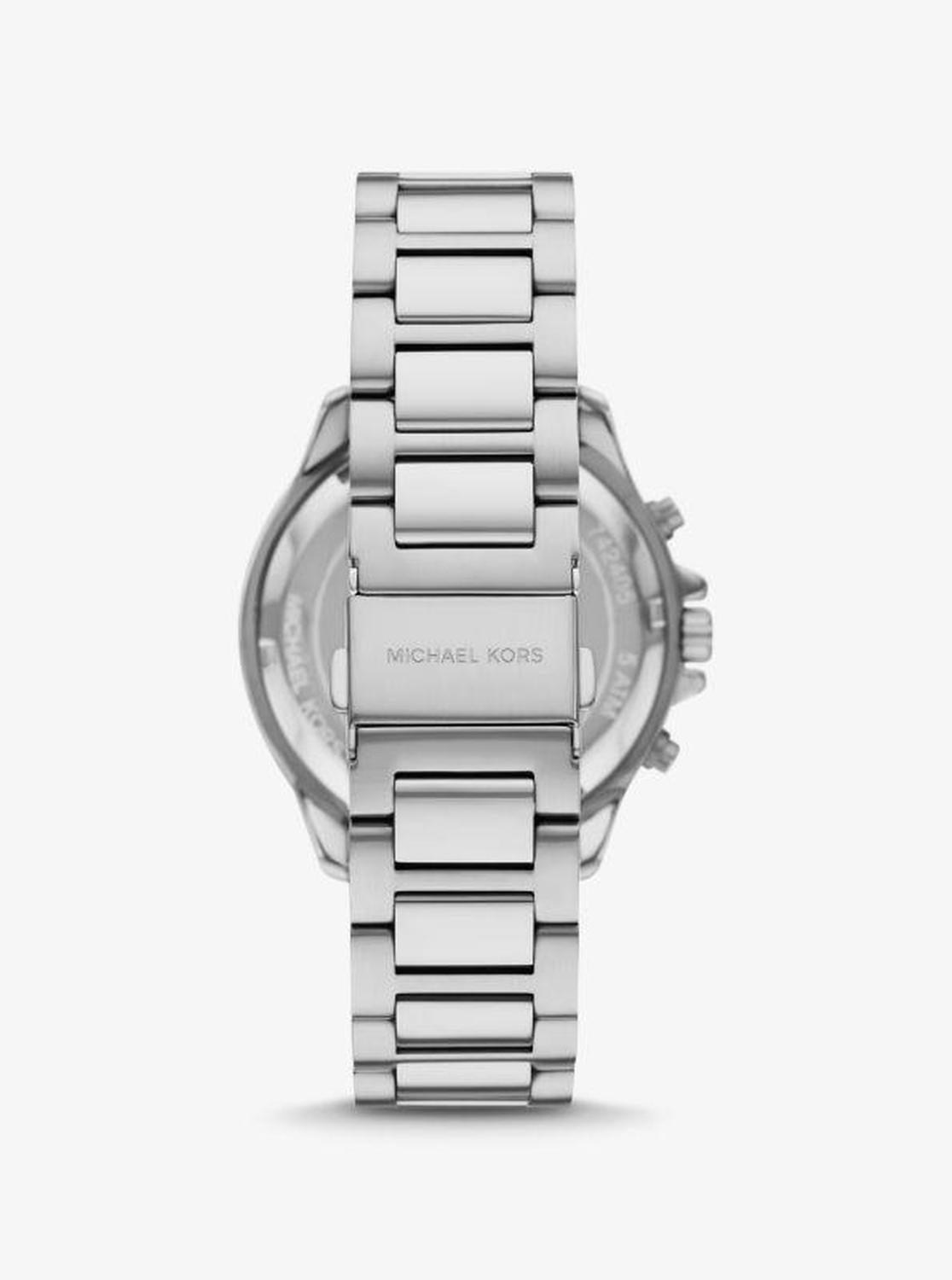 Oversized Sage Silver-Tone Watch