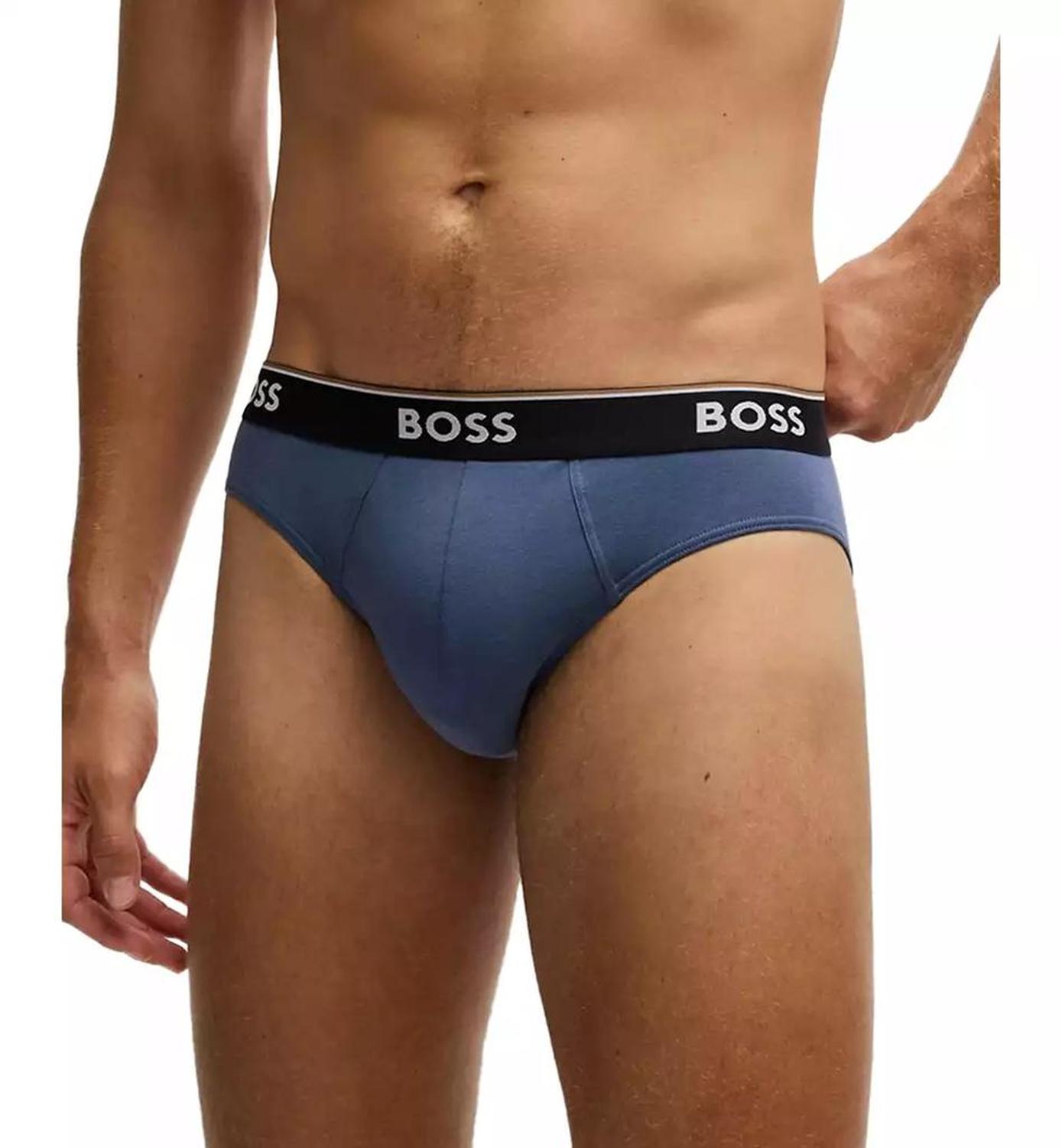 Hugo Boss Men's Logo Power Briefs, 3-pack
