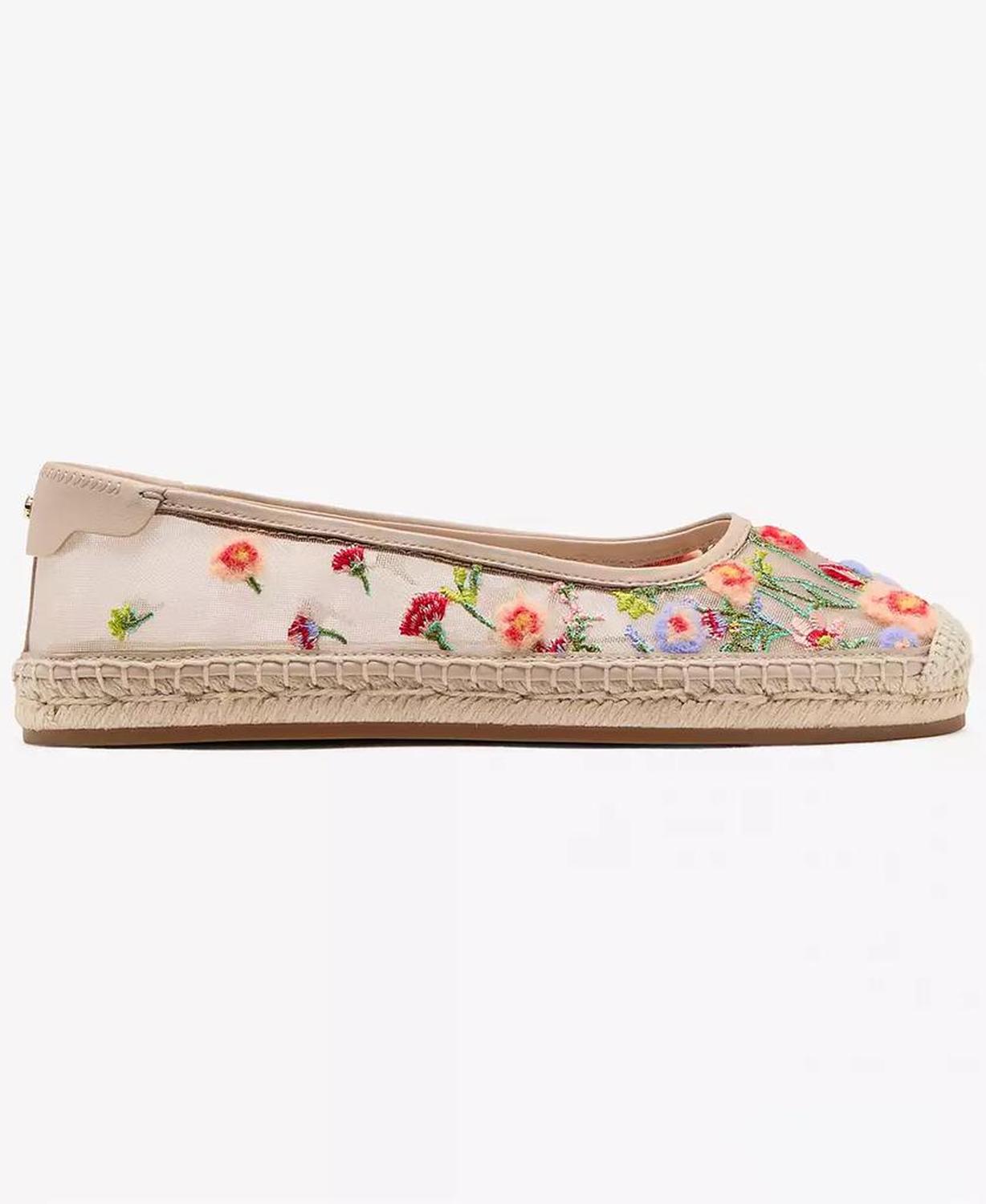 Women's Whimsical Garden Mesh Ballet Flats