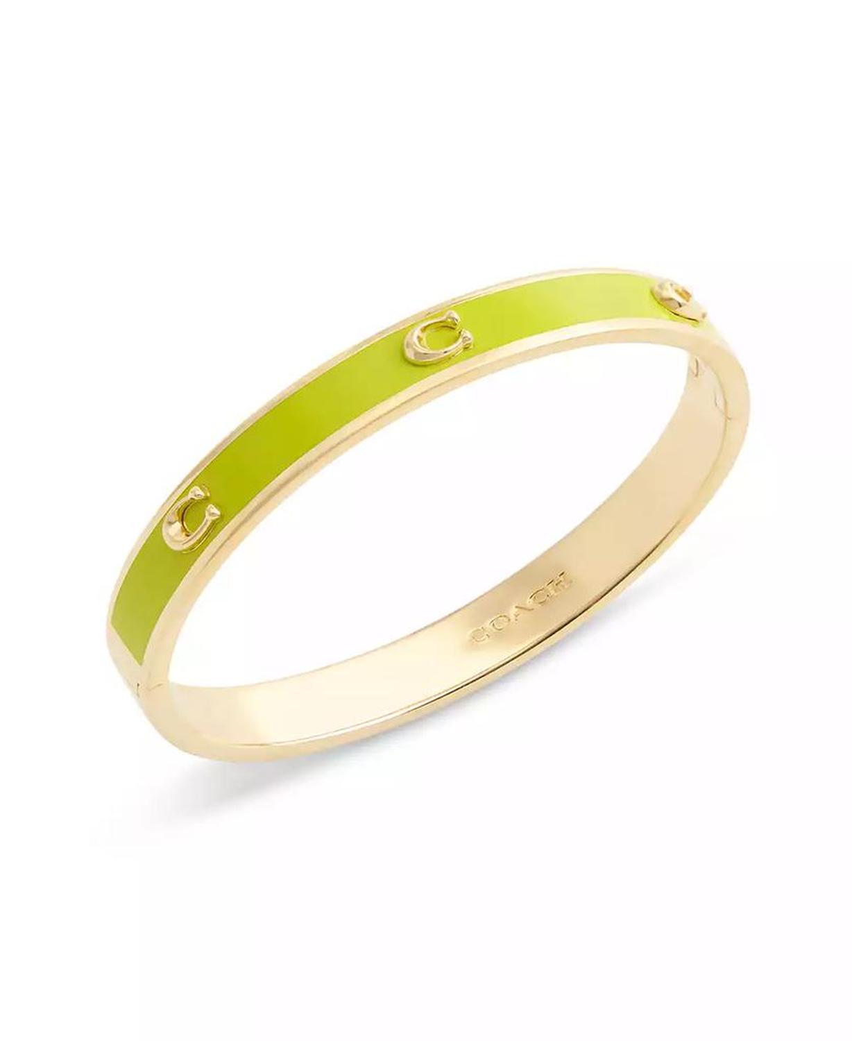 Signature C Enamel Bangle Bracelet
