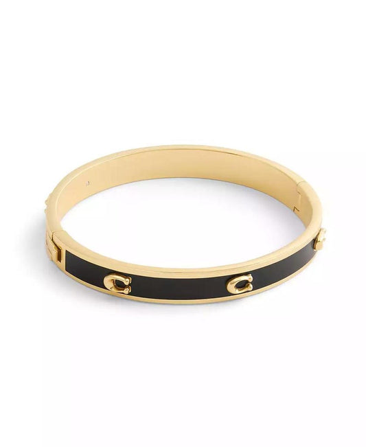 Signature Pegged Enamel Bangle Bracelet