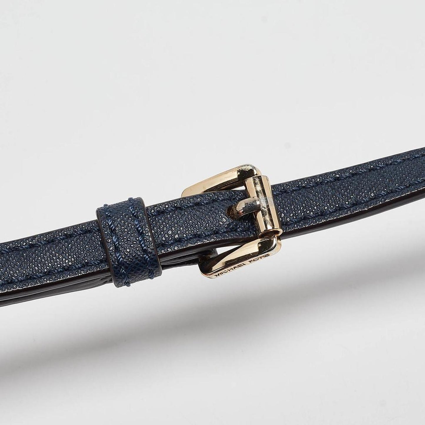Michael Kors Navy Blue Leather Flap Crossbody Bag