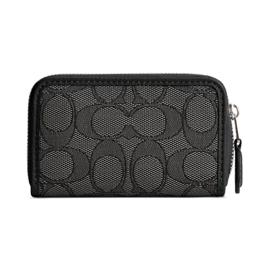 Boxed Signature Jacquard Zip-Around Card Case