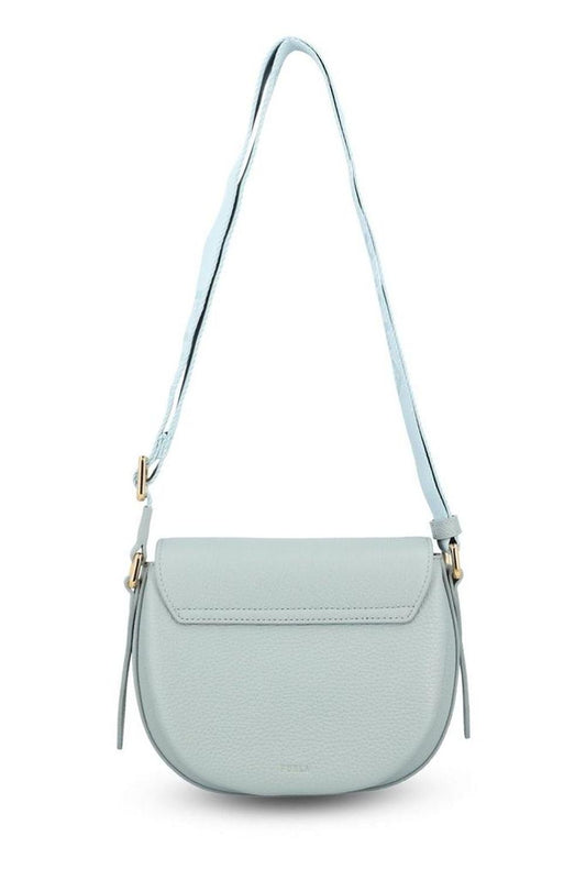 Furla Logo Plaque Foldover-Top Shoulder Bag