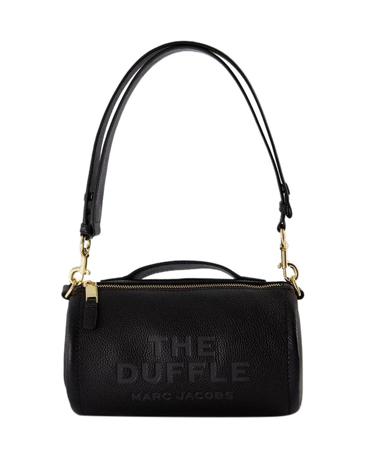 Duffle Bag - - Leather - Black