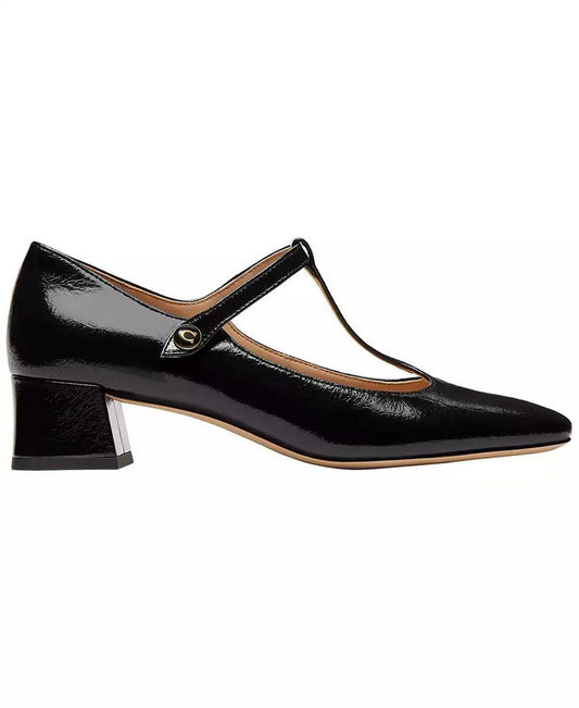 Women's Angelina T-Strap Mary Janes Round Toe Pumps